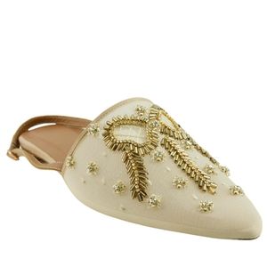 Worn once embroidered flats